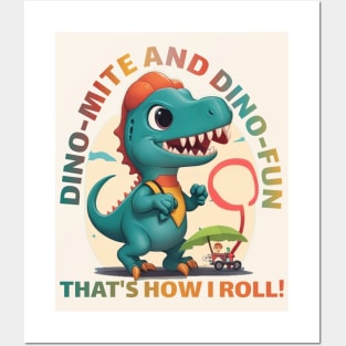 cute dinosaur Posters and Art